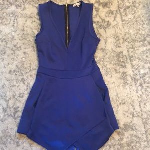 Royal blue dressy romper